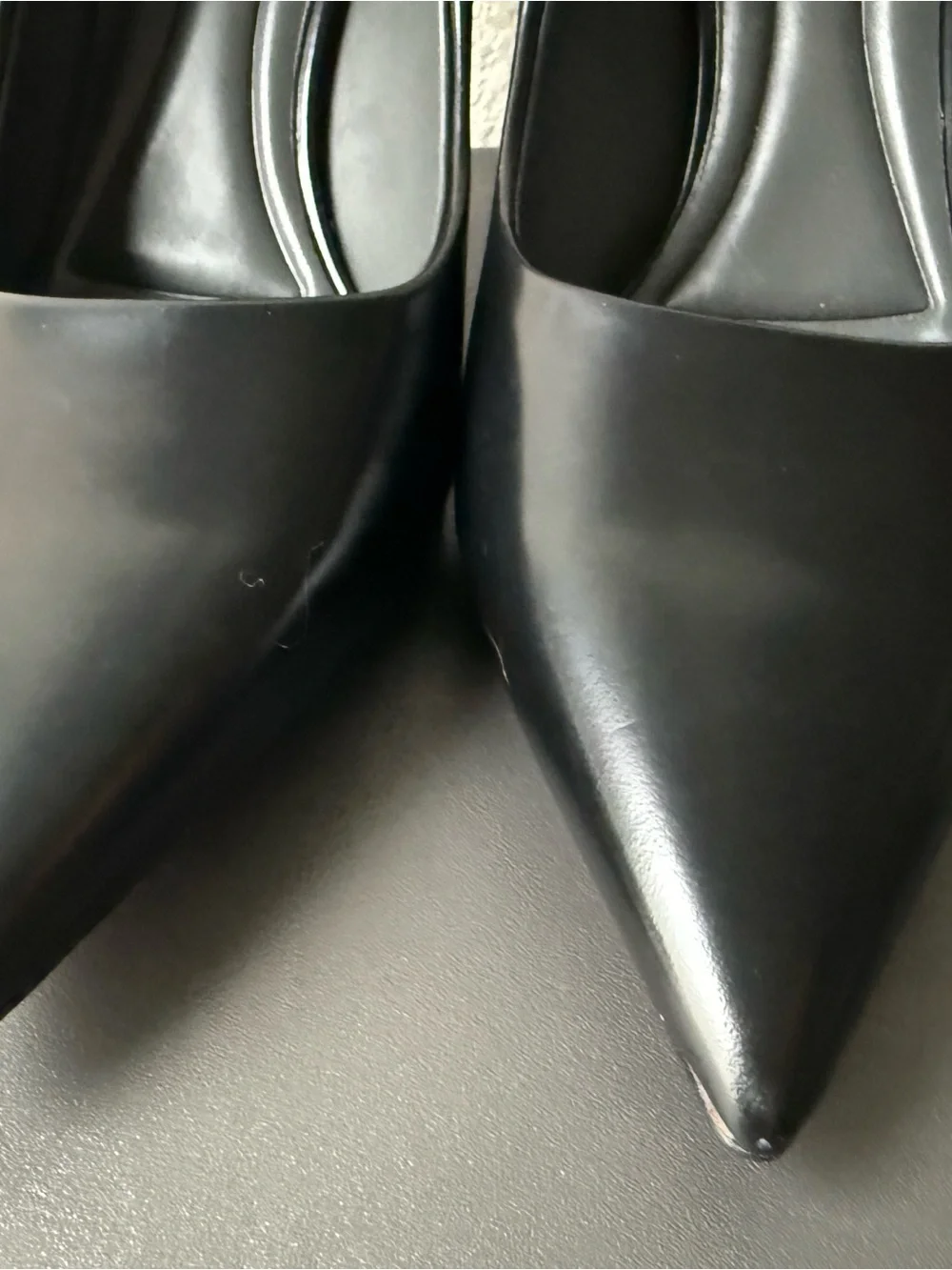 Franco Sarto Black Pointed-Toe Pumps